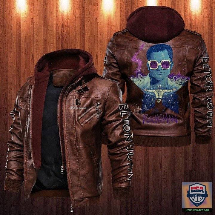 Elton John 2D Leather Jacket - USALast