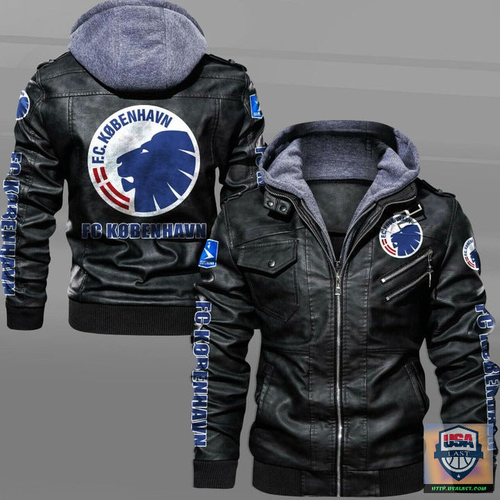 F.C København Leather Jacket - HVsun