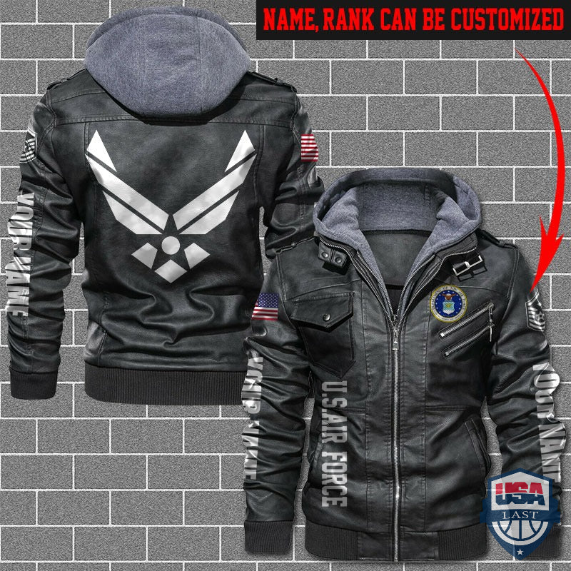 Personalized US Air Force Leather Jacket - HVsun