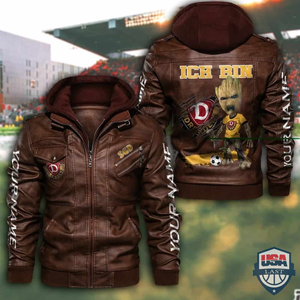 Dynamo Dresden FC Custom Name Leather Jacket - USALast
