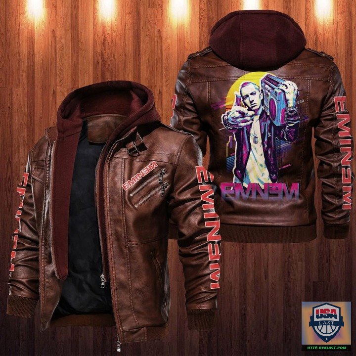 Eminem 2D Leather Jacket - HVsun