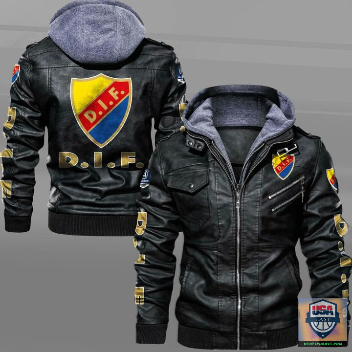 Djurgårdens IF Fotbollsförening FC Leather Jacket - HVsun