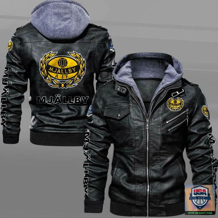 Mjällby AIF Leather Jacket - HVsun
