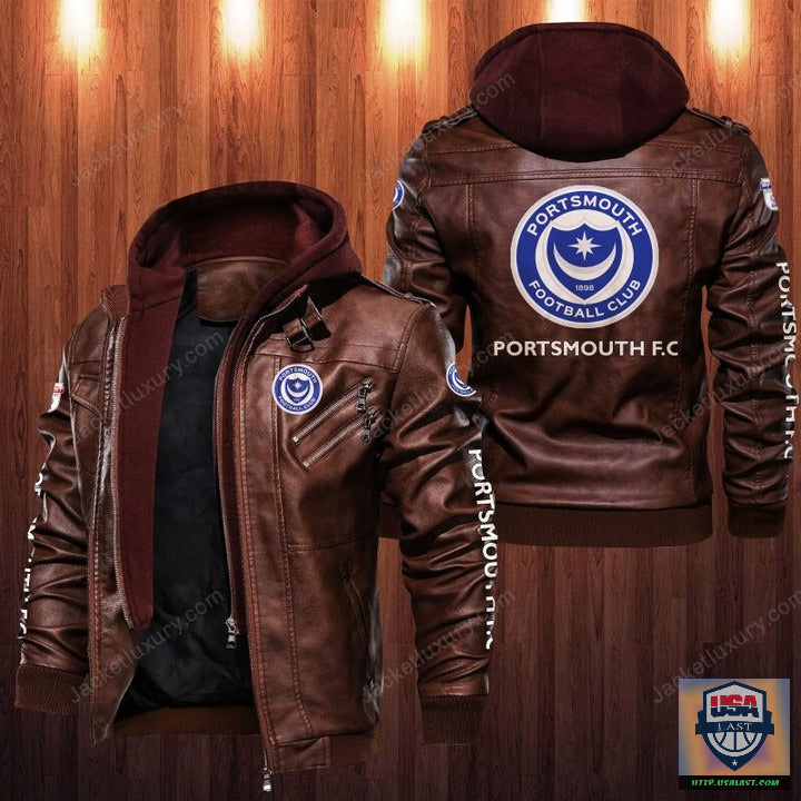 Portsmouth F.C Leather Jacket - HVsun
