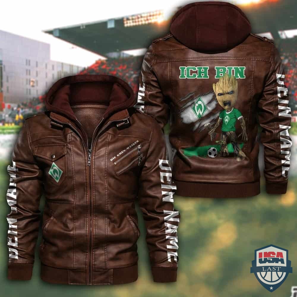 SV Werder Bremen FC Custom Name Leather Jacket - HVsun