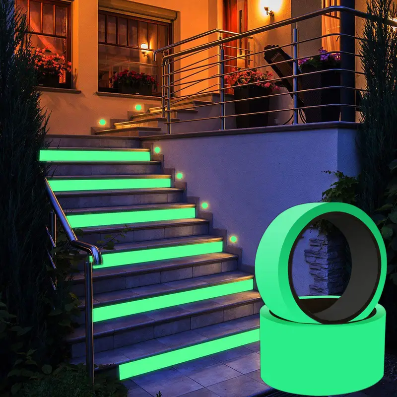 Glow in the Dark Safety Tape – 3M Self-Adhesive Luminous Tape for Home Decor, Security, and Stage Warning