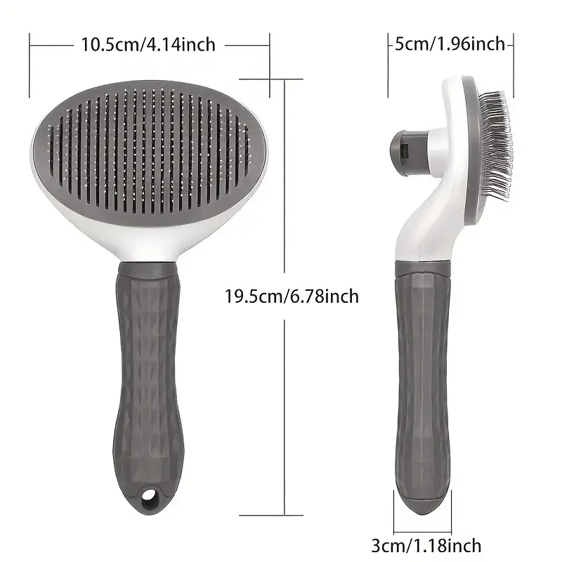 Effortlessly Remove Pet Hair With One-Click Slicker Brush – Perfect For Dogs And Cats