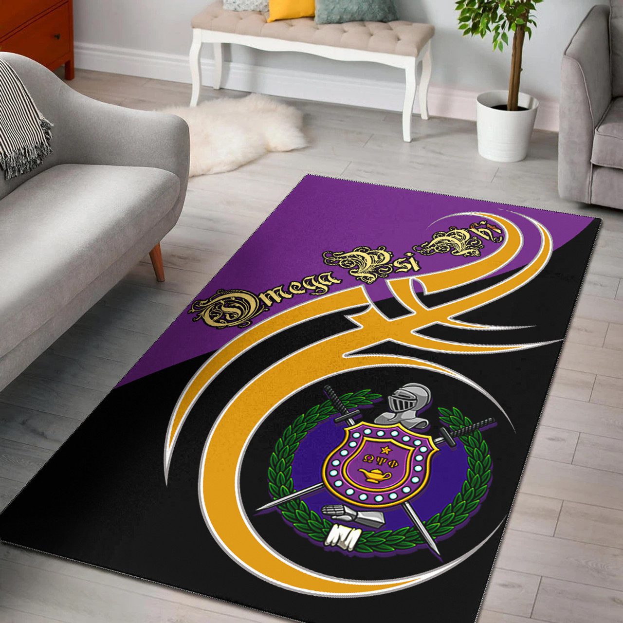 Omega Psi Phi Area Rug – Fraternity In Me Area Rug