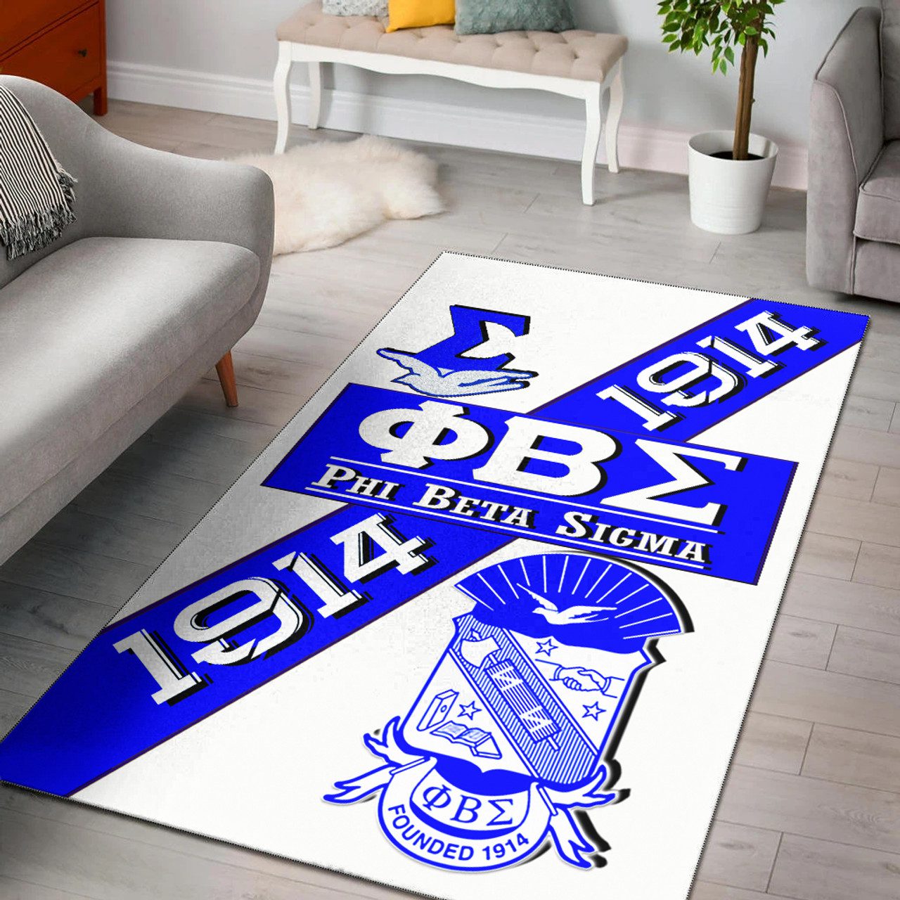Phi Beta Sigma Area Rug – Fraternity Blood In My DNA Area Rug