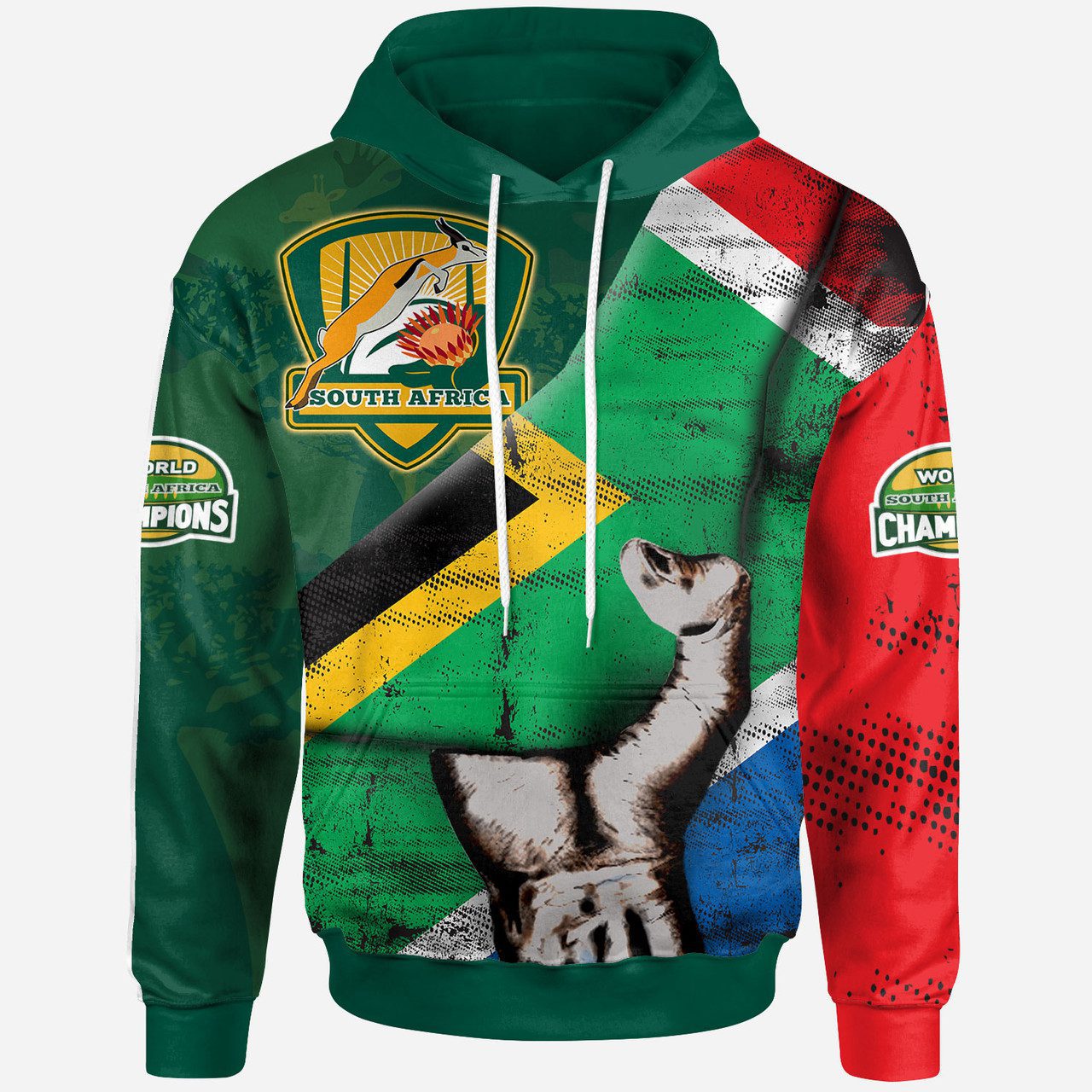 South Africa Springbok Rugby Bloods In My Veins Patronage Hoodie