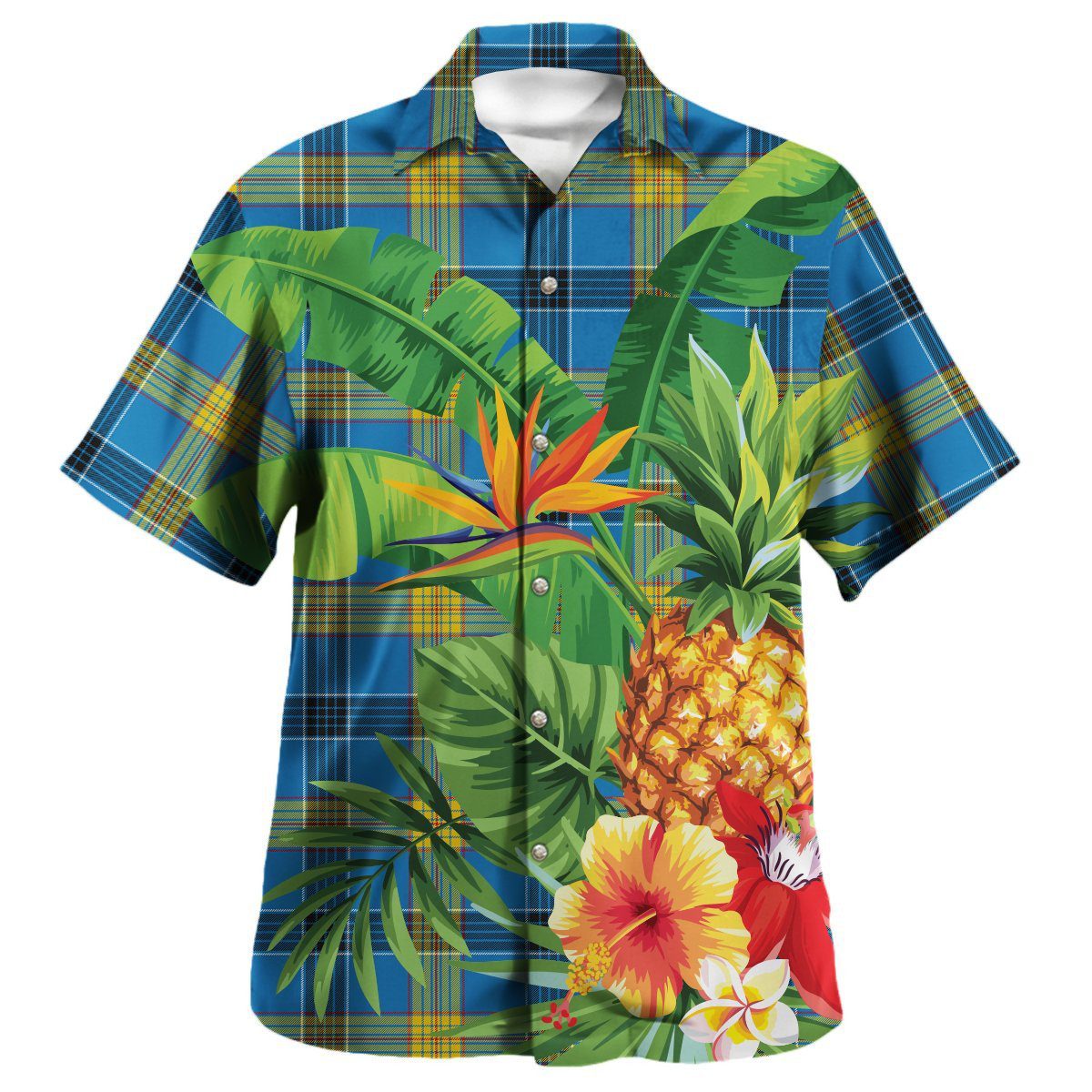 Laing Tartan Aloha Shirt version 2