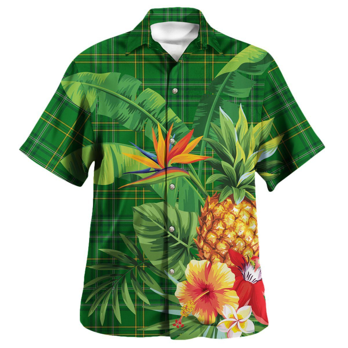 Wexford County Tartan Aloha Shirt version 2