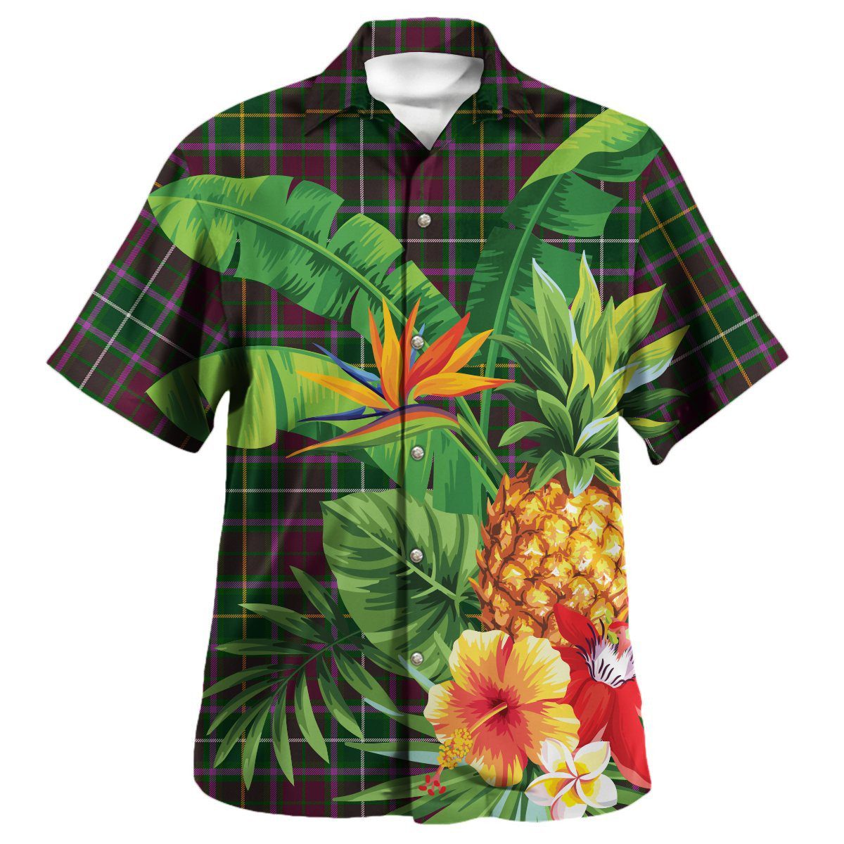 Crosbie Tartan Aloha Shirt version 2