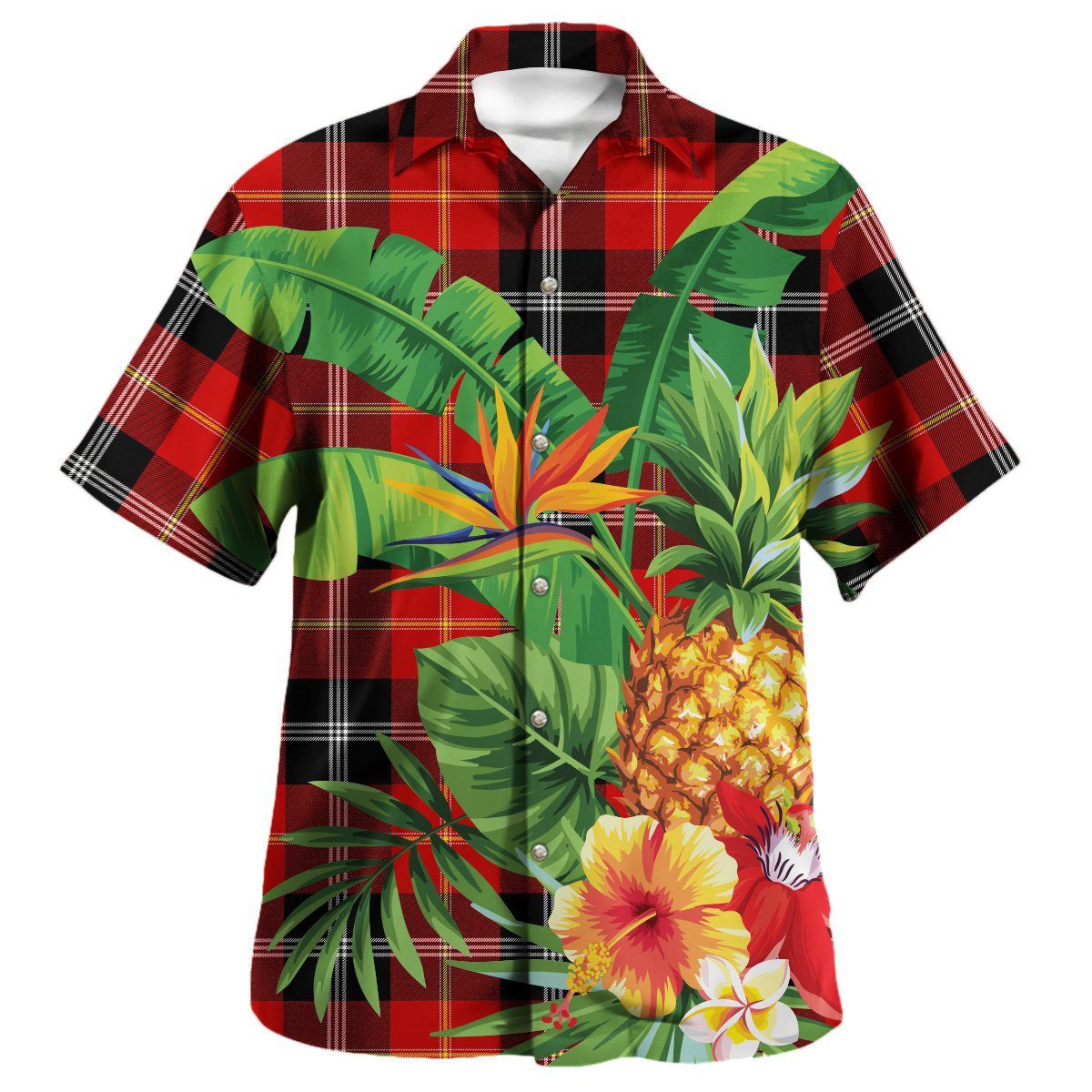 Marjoribanks Tartan Aloha Shirt version 2
