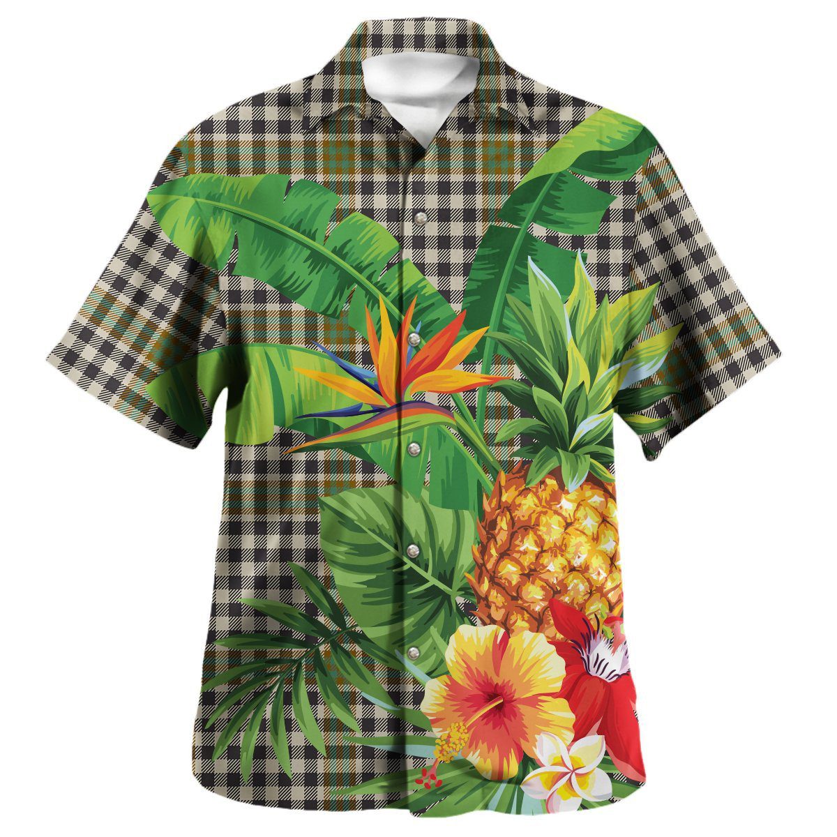 Burns Check Tartan Aloha Shirt version 2