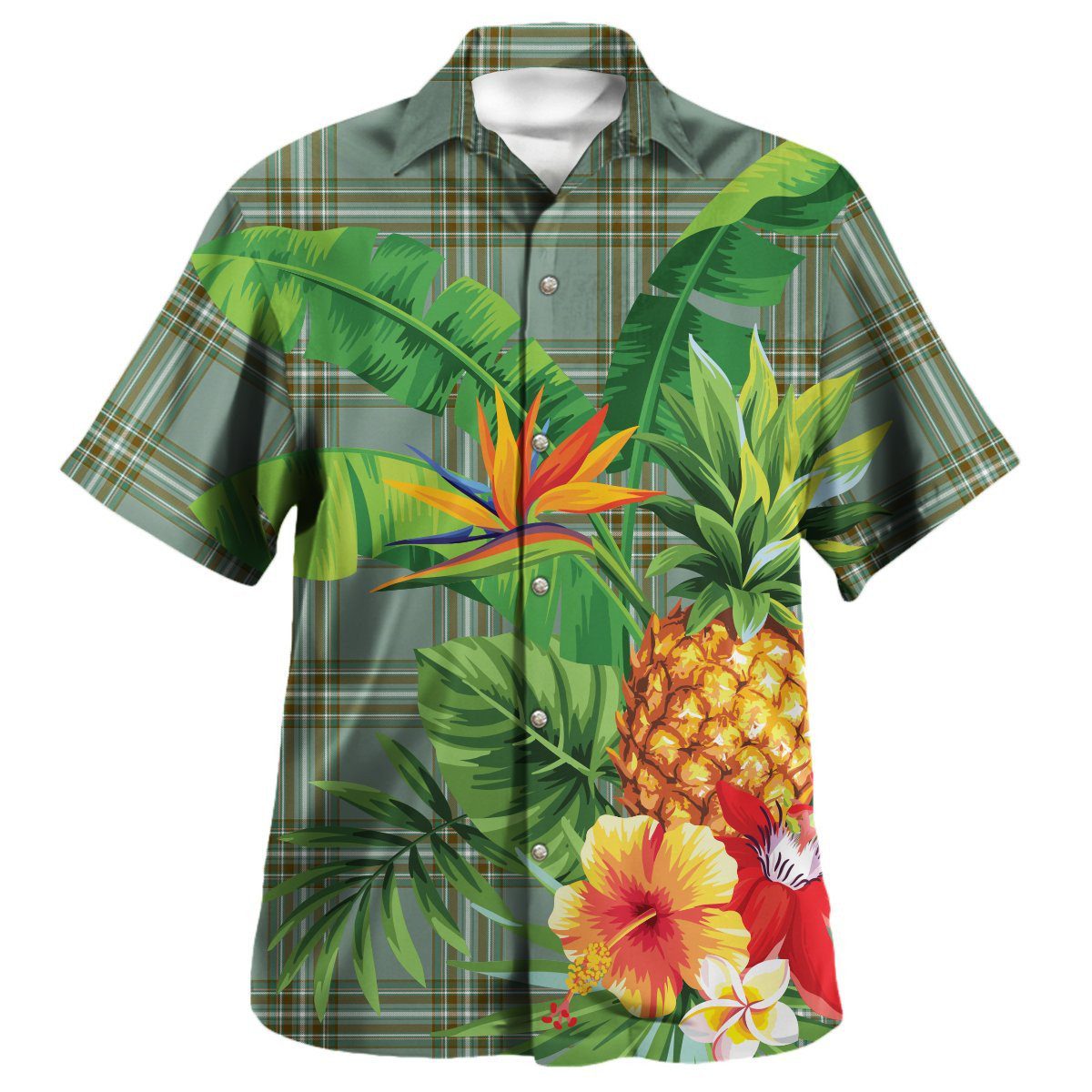Kelly Dress Tartan Aloha Shirt version 2