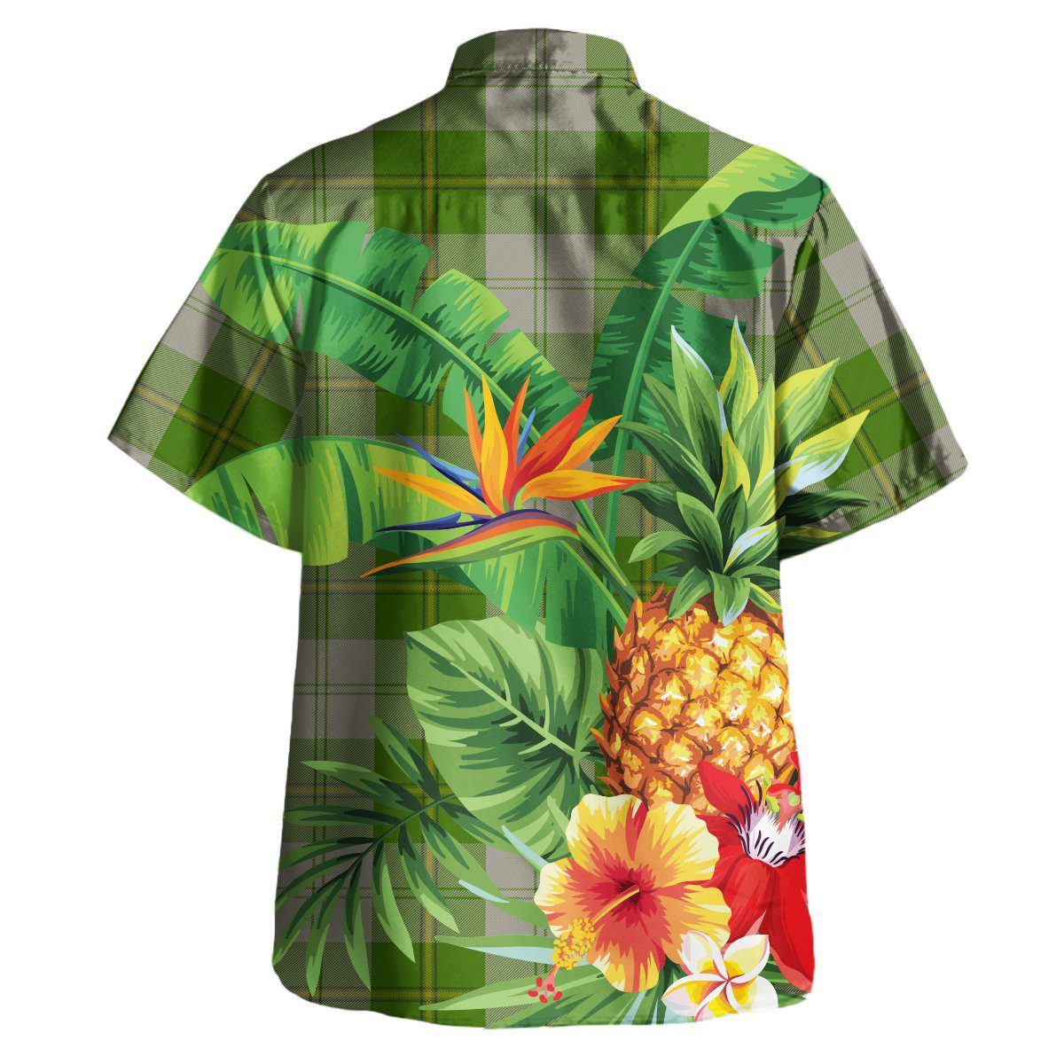 Cunningham Dress Green Dancers Tartan Aloha Shirt version 2