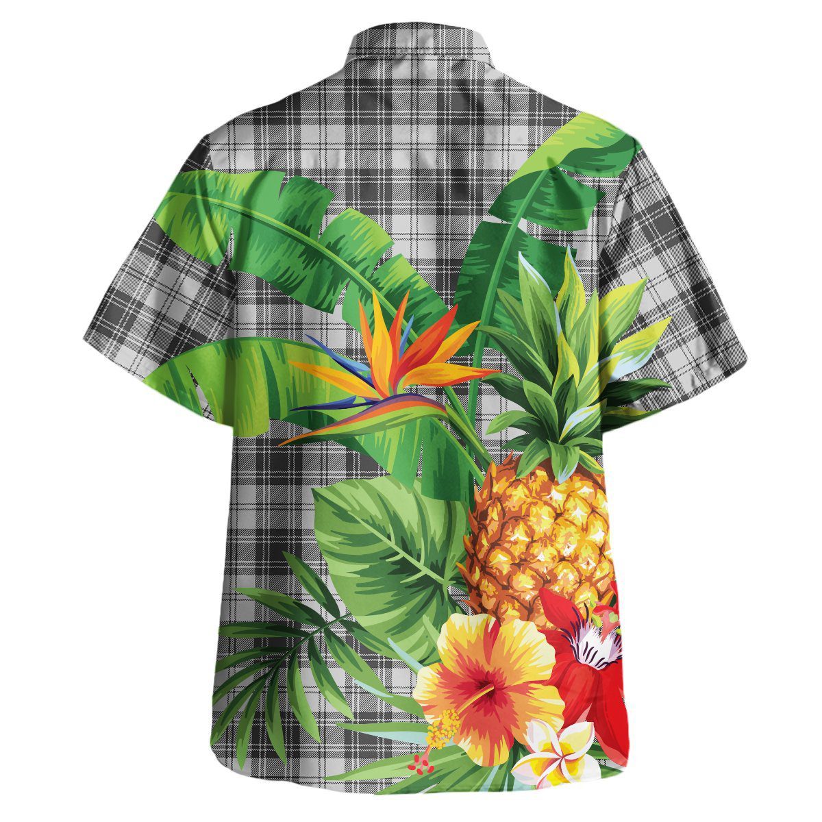 Douglas Grey Modern Tartan Aloha Shirt version 2