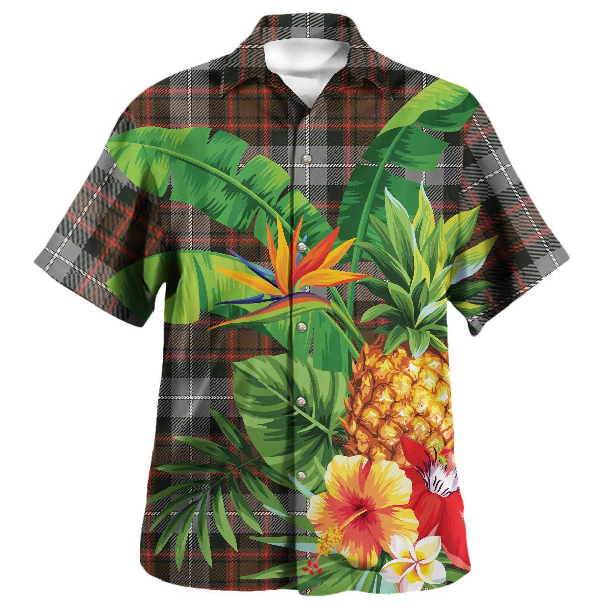 MacRae HuntingWeathered Tartan Aloha Shirt version 2