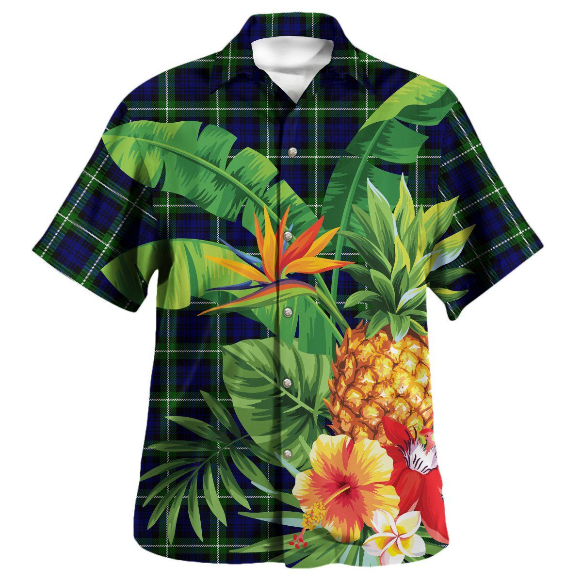 Lamont Modern Tartan Aloha Shirt version 2