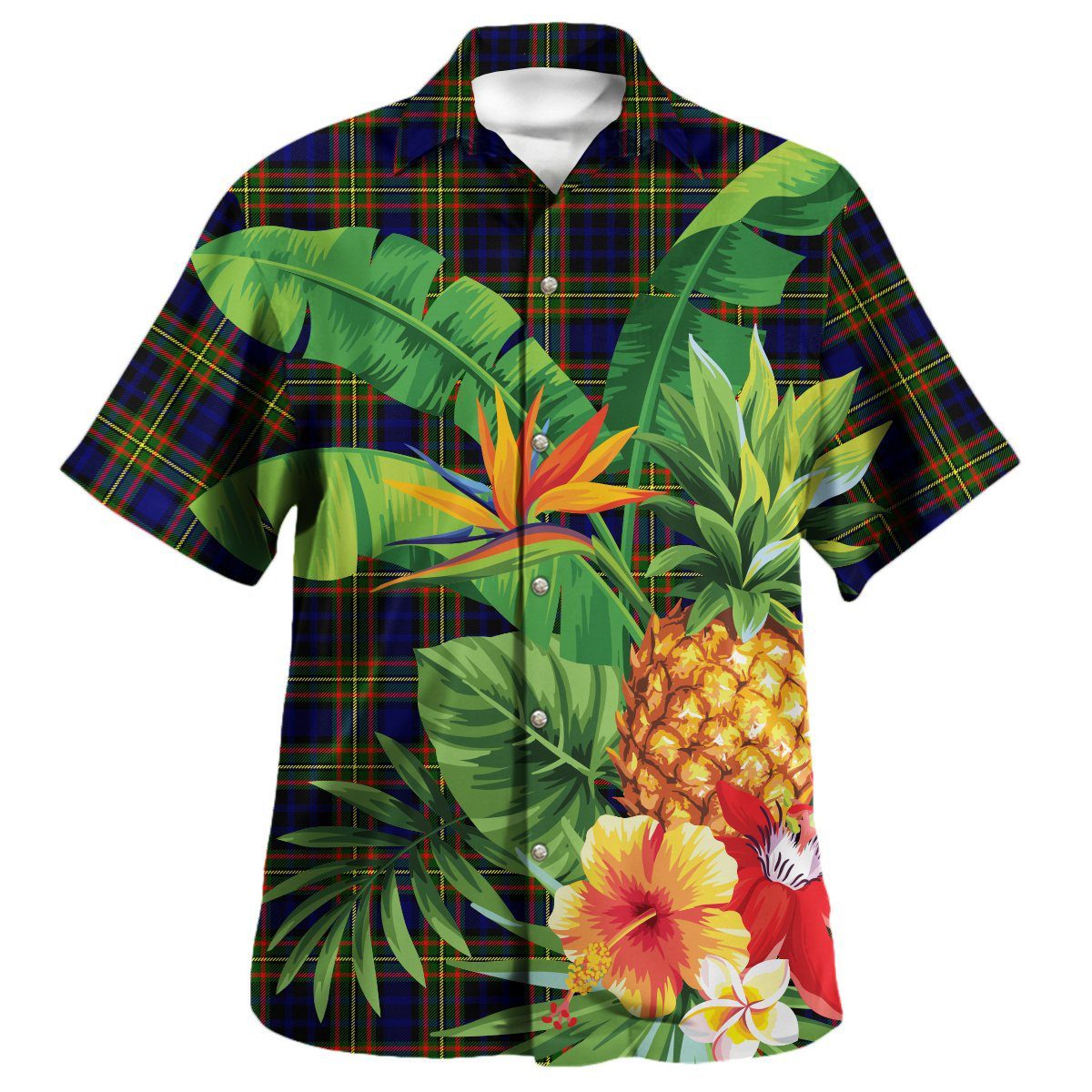 Clelland Modern Tartan Aloha Shirt version 2
