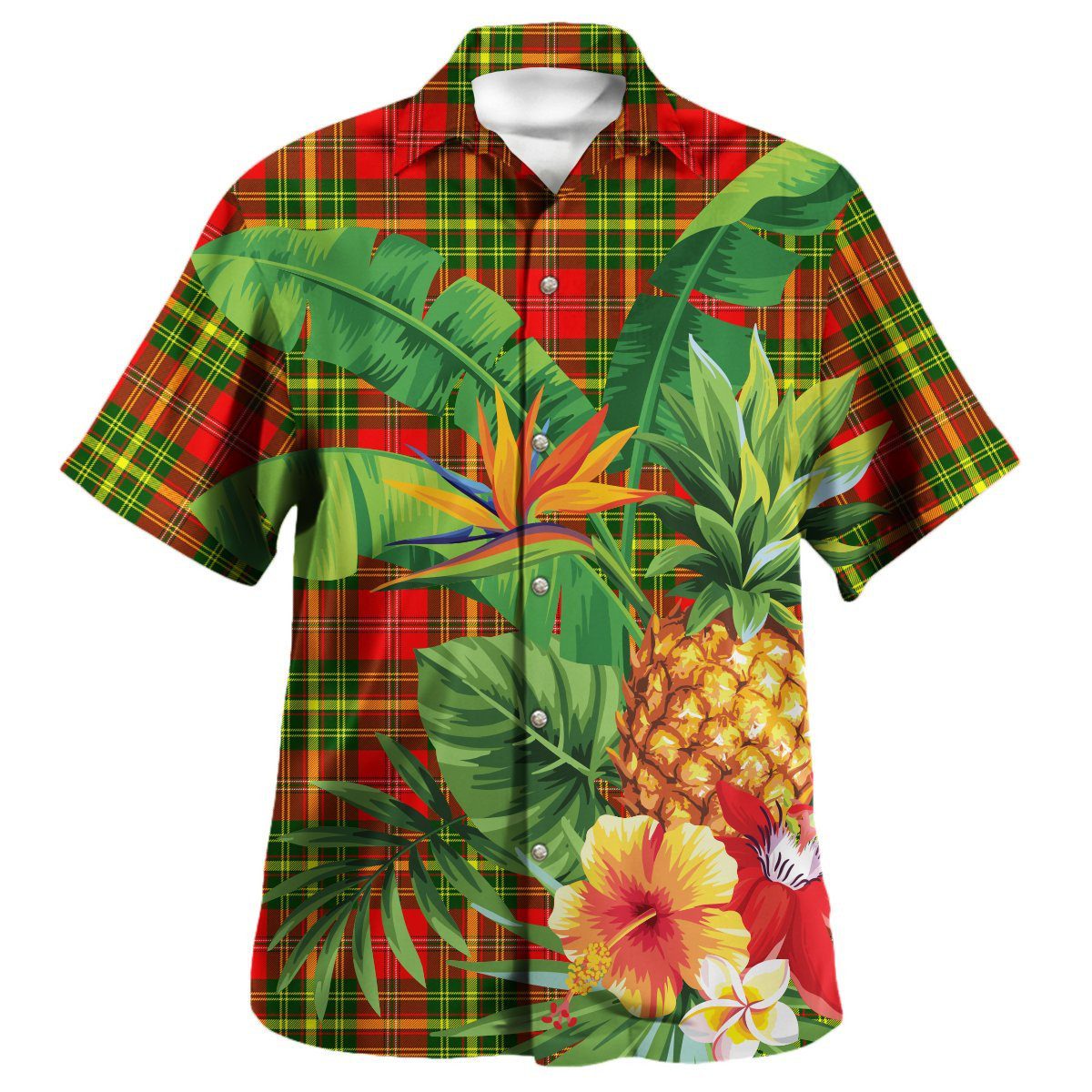 Leask Tartan Aloha Shirt version 2