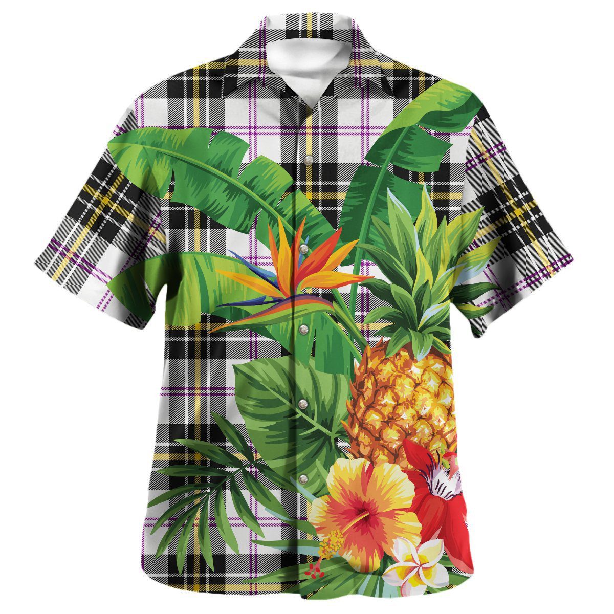 MacPherson Dress Modern Tartan Aloha Shirt version 2