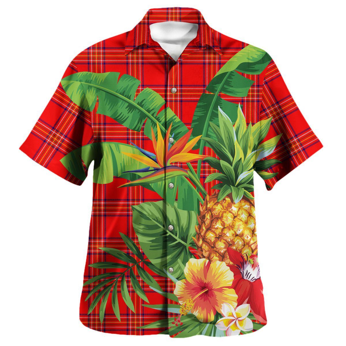 Burnett Modern Tartan Aloha Shirt version 2