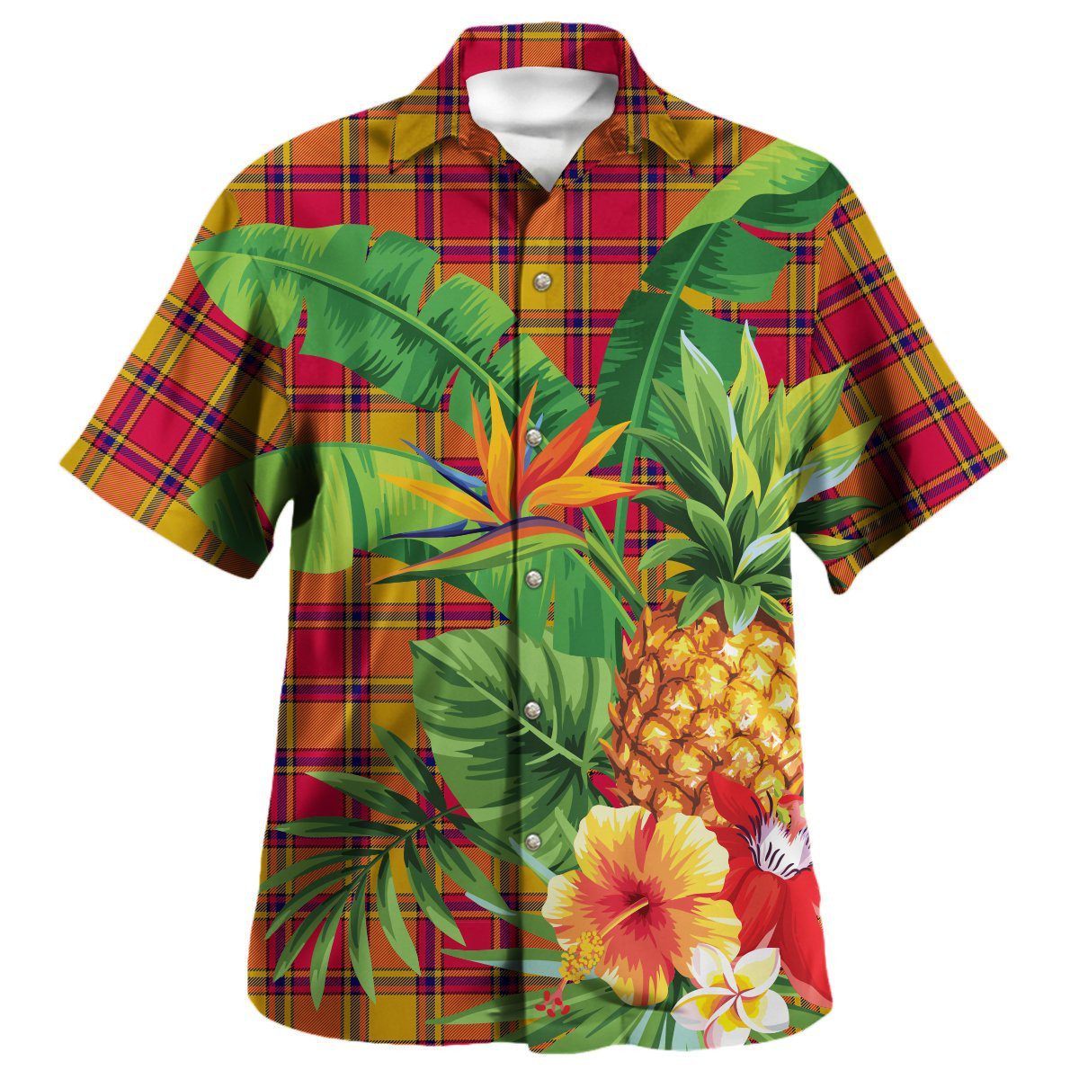 Scrymgeour Tartan Aloha Shirt version 2