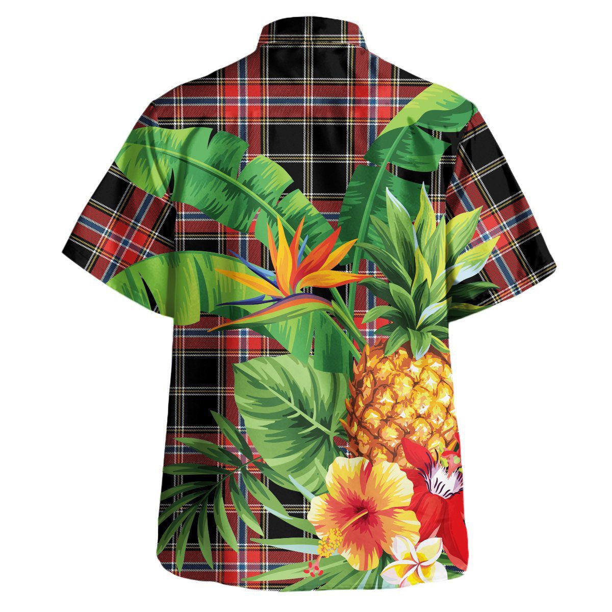 Norwegian Night Tartan Aloha Shirt version 2