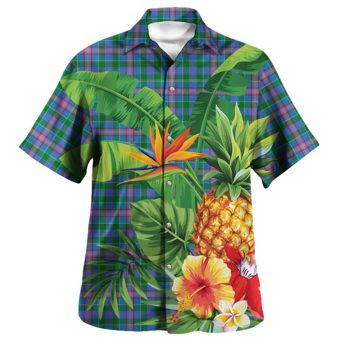Pitcairn Hunting Tartan Aloha Shirt version 2