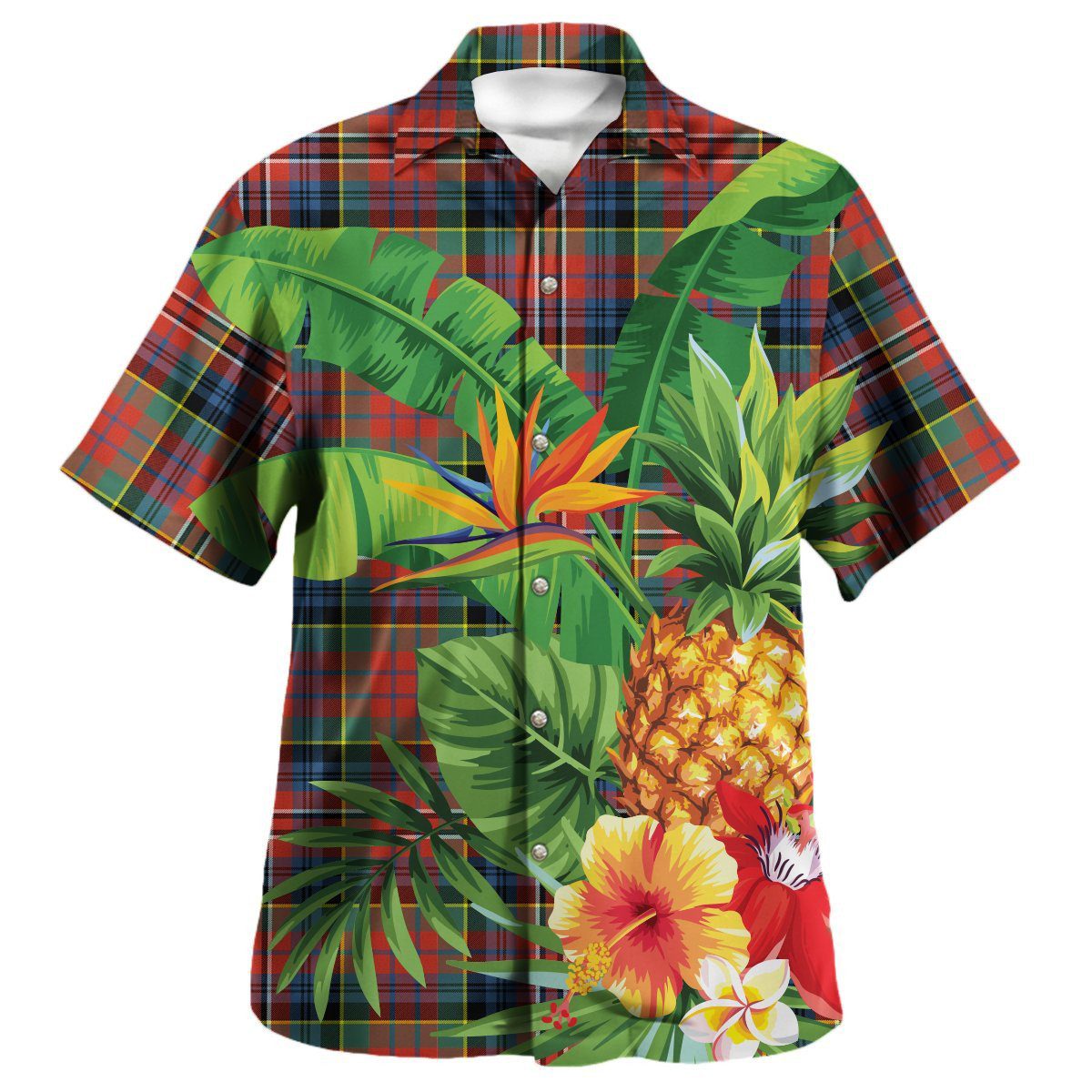 MacPherson Ancient Tartan Aloha Shirt version 2