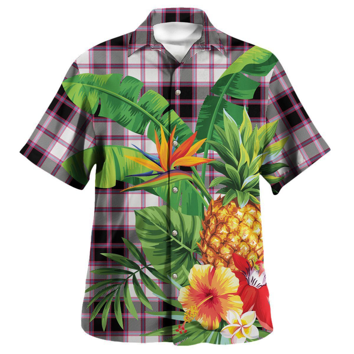 MacPherson Hunting Modern Tartan Aloha Shirt version 2