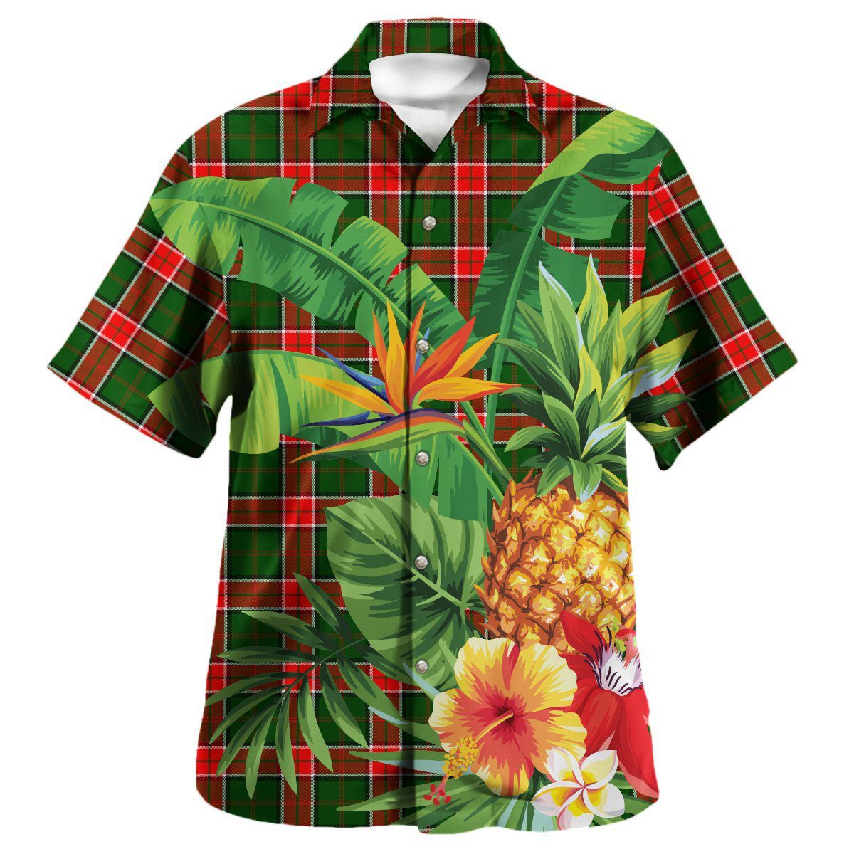 Pollock Modern Tartan Aloha Shirt version 2