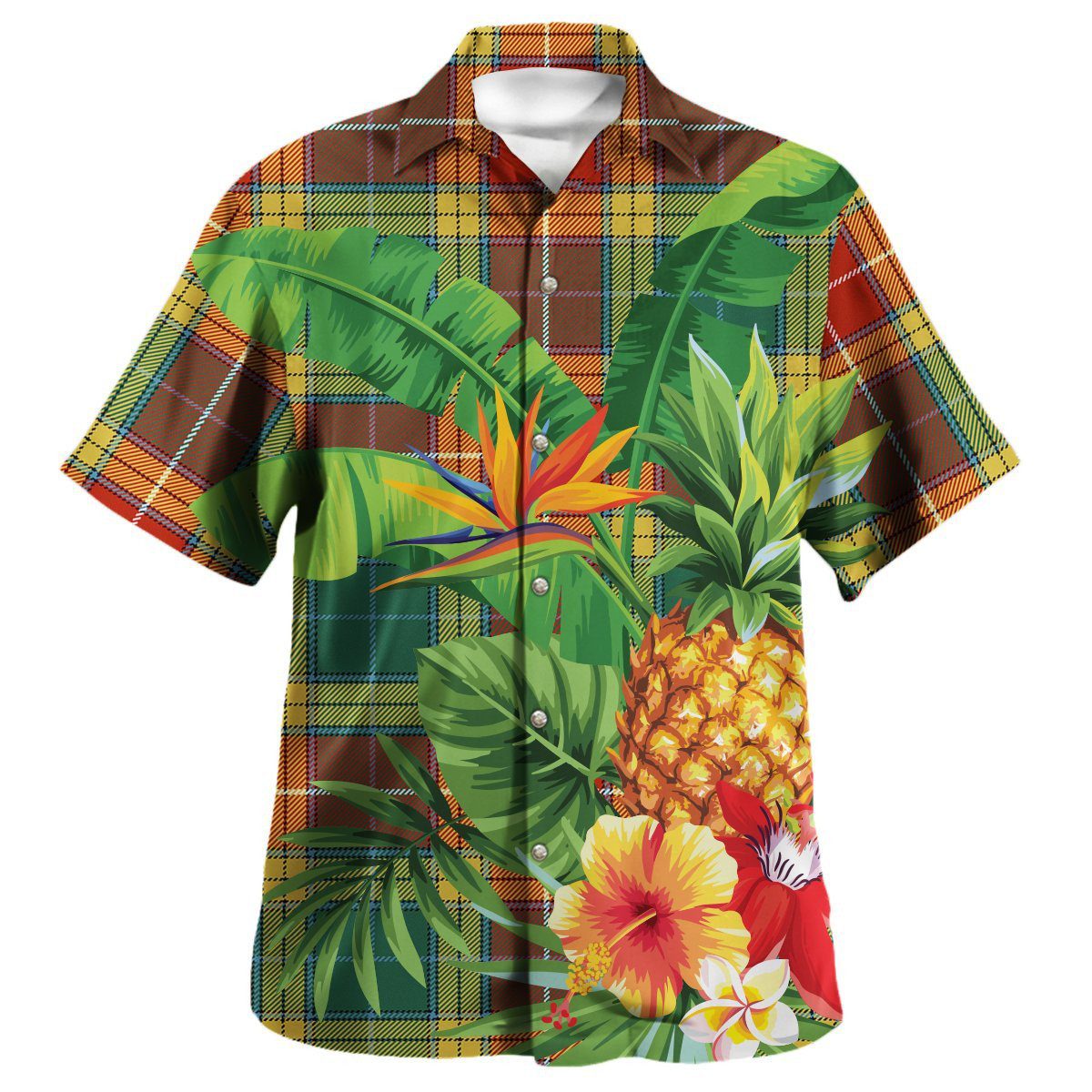 Buchanan Old Sett Tartan Aloha Shirt version 2