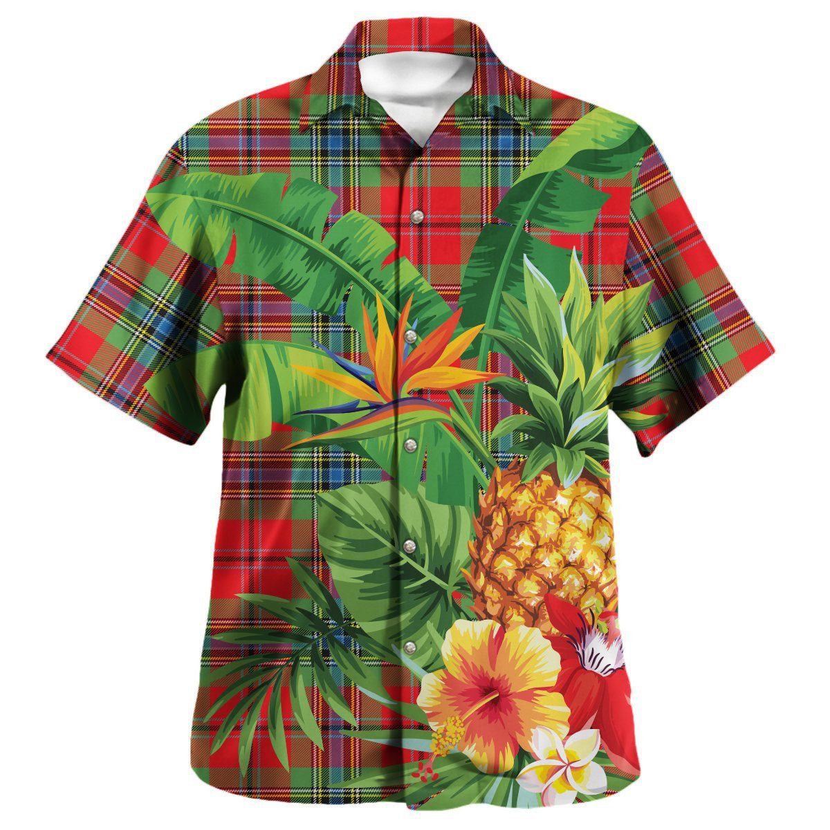 MacLean of Duart Modern Tartan Aloha Shirt version 2