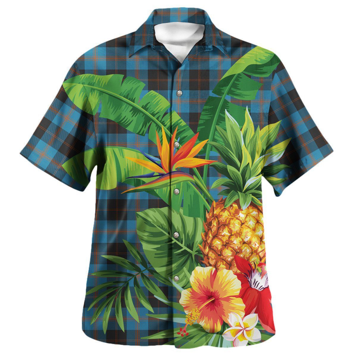Angus Ancient Tartan Aloha Shirt version 2