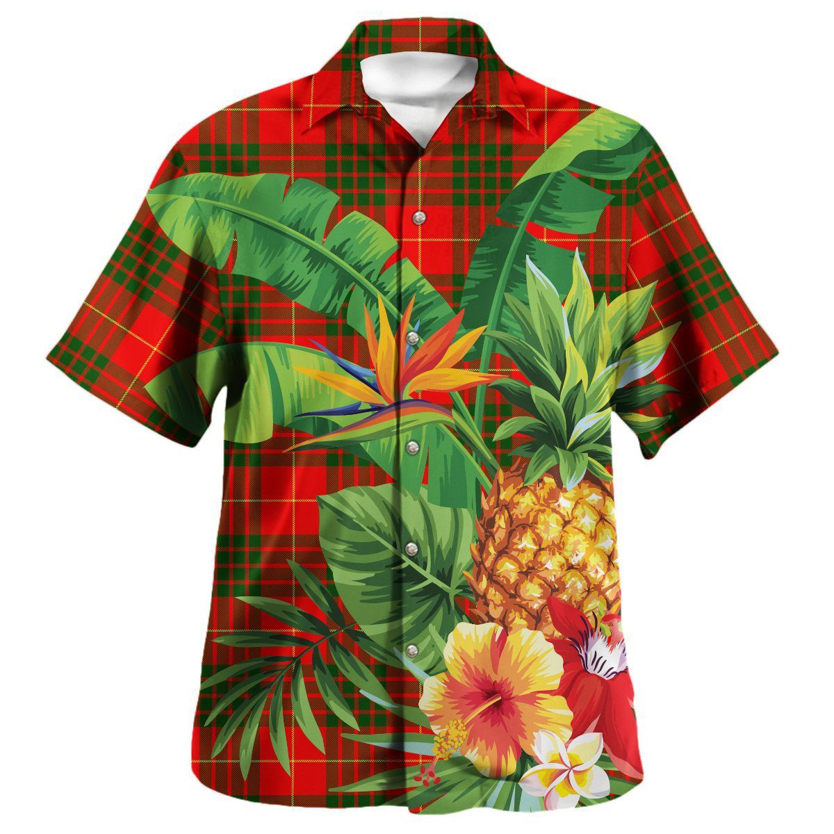 Cameron Modern Tartan Aloha Shirt version 2