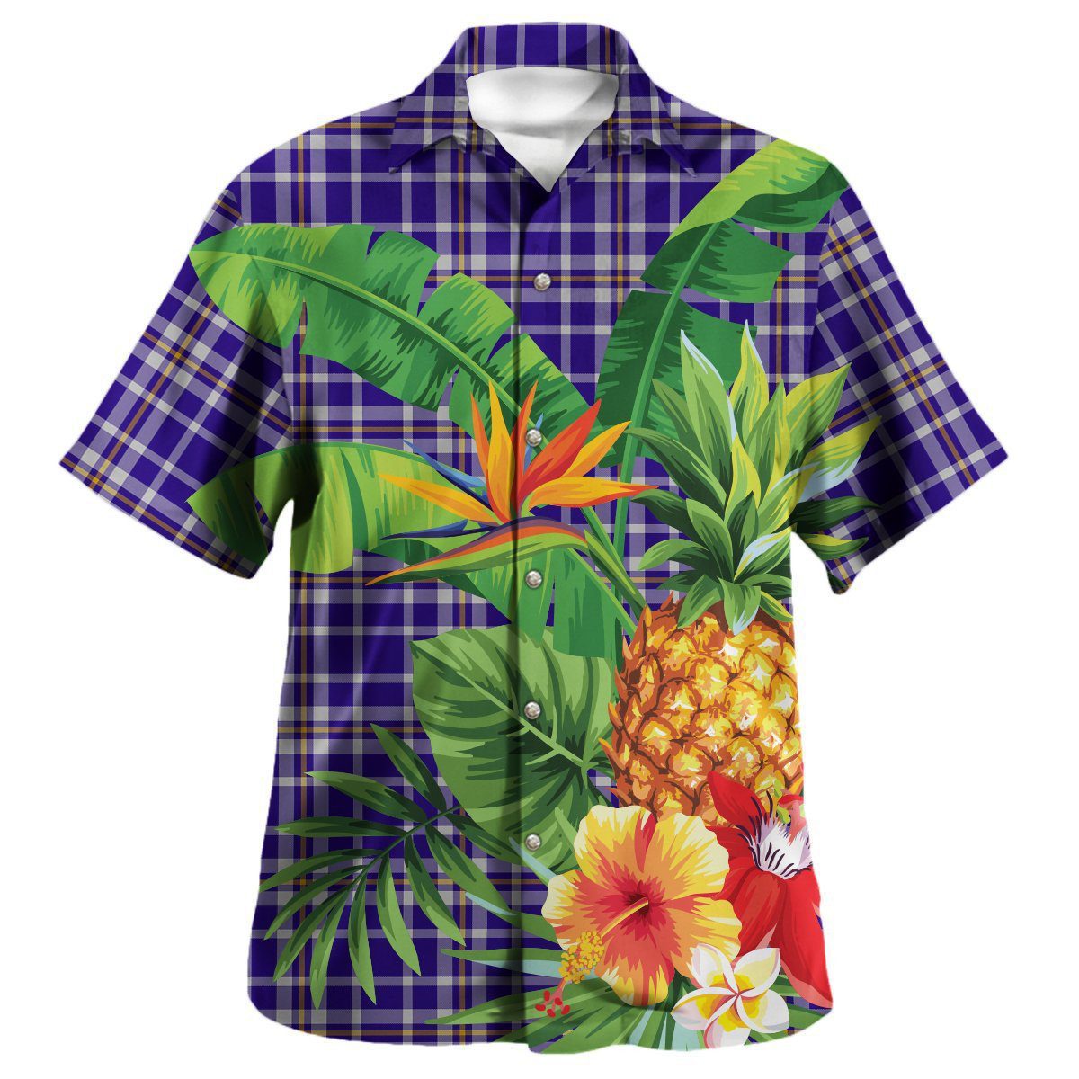 Ochterlony Tartan Aloha Shirt version 2