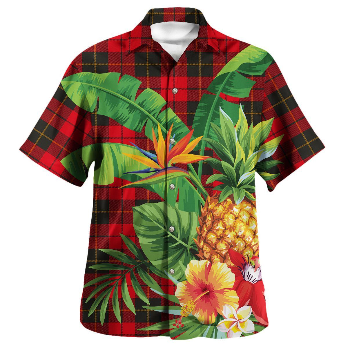 Wallace Weathered Tartan Aloha Shirt version 2