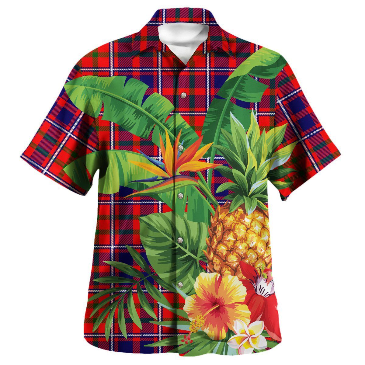 Cameron of Lochiel Modern Tartan Aloha Shirt version 2