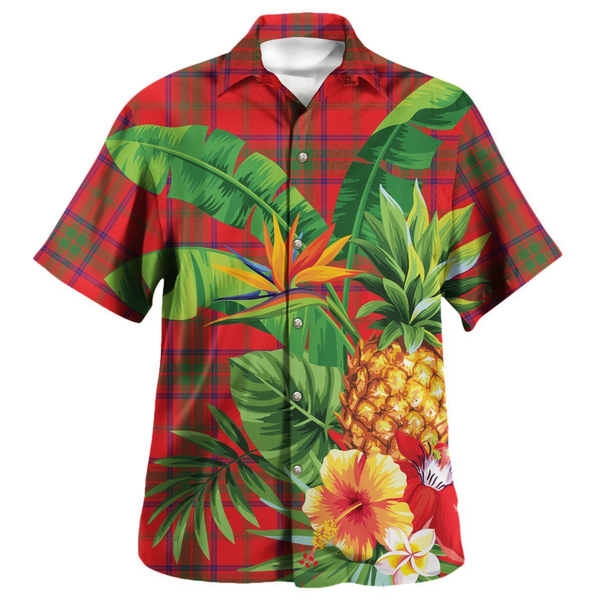 Ross Modern Tartan Aloha Shirt version 2