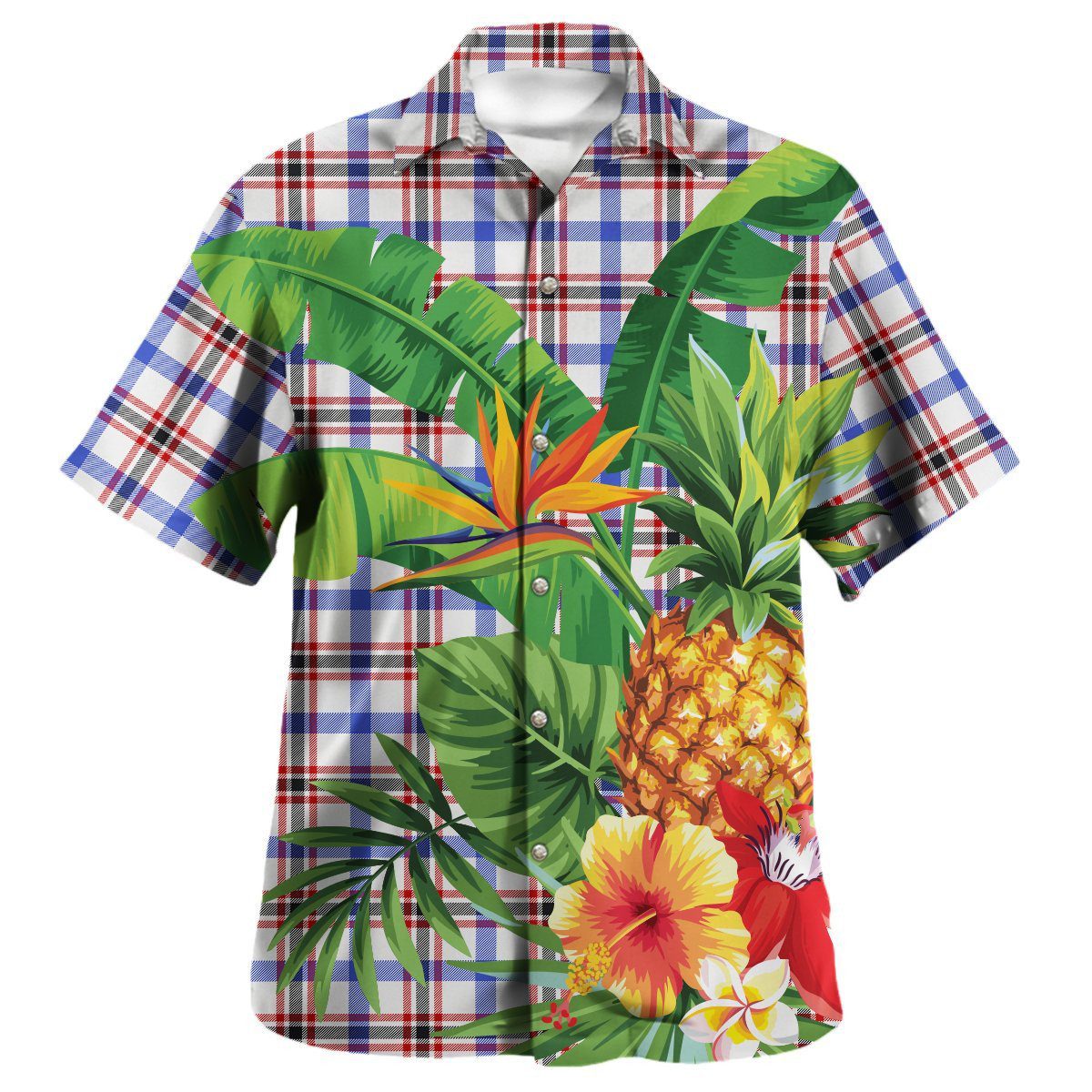 Boswell Modern Tartan Aloha Shirt version 2
