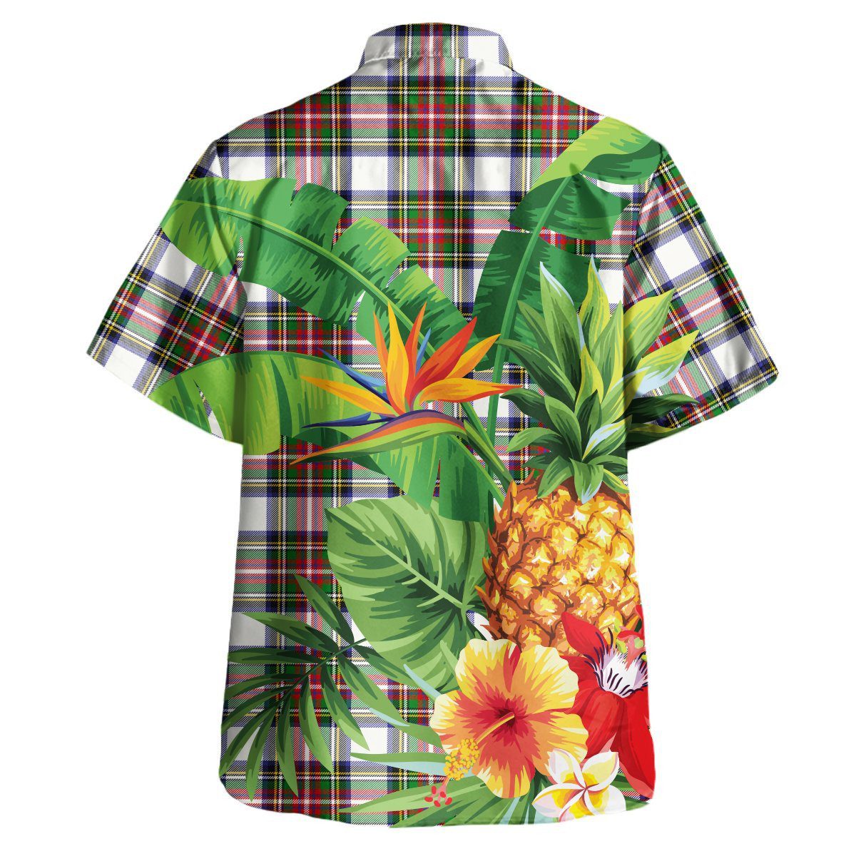 Stewart Dress Modern Tartan Aloha Shirt version 2