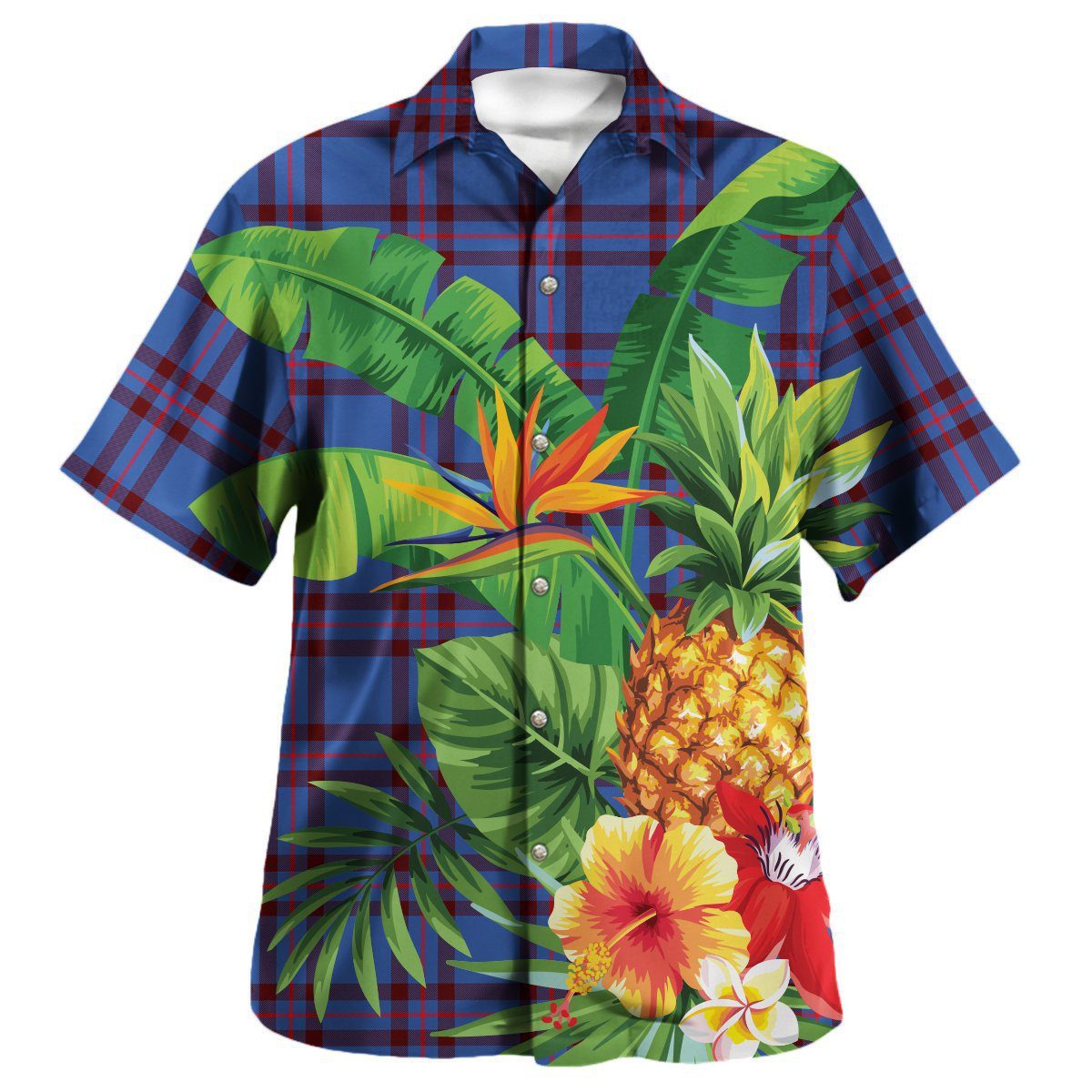 Elliot Modern Tartan Aloha Shirt version 2