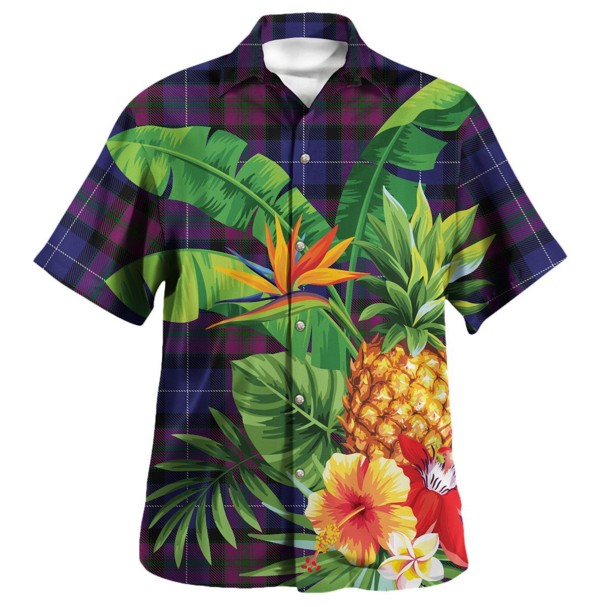 Pride of Scotland Tartan Aloha Shirt version 2