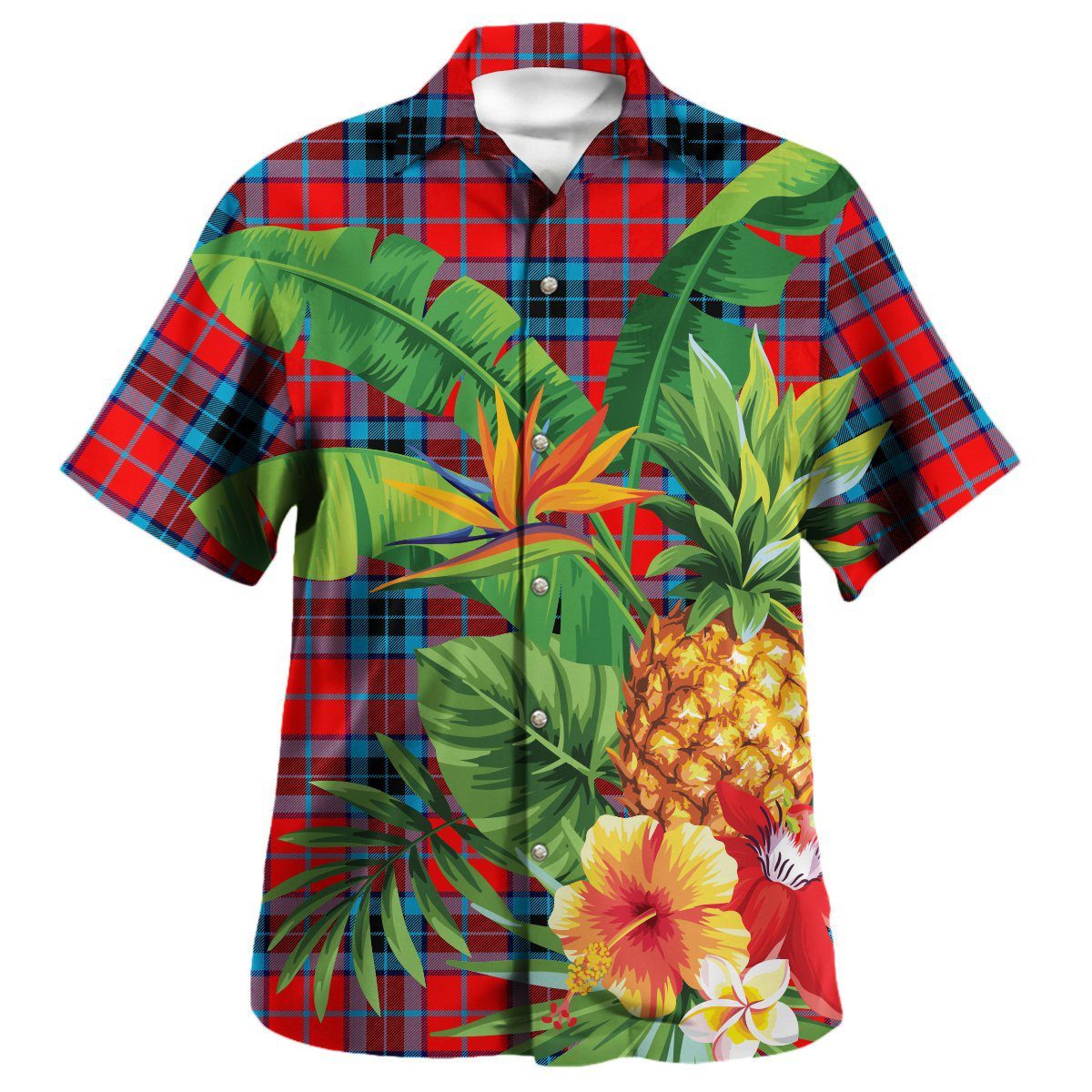 MacTavish Modern Tartan Aloha Shirt version 2
