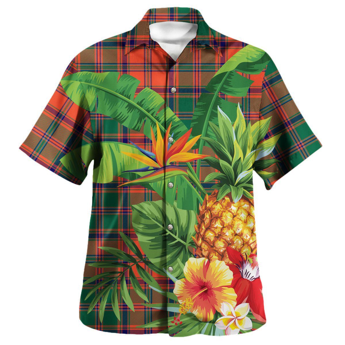 Stewart of Appin Ancient Tartan Aloha Shirt version 2