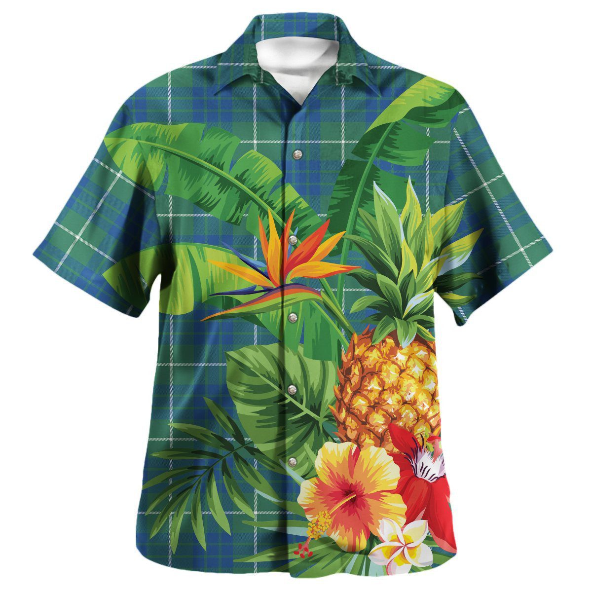 Hamilton Hunting Ancient Tartan Aloha Shirt version 2
