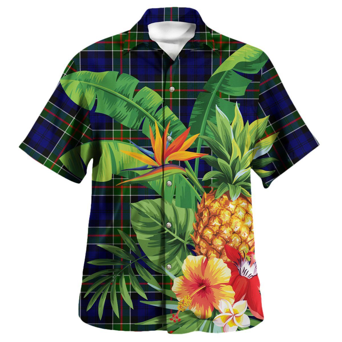Colquhoun Modern Tartan Aloha Shirt version 2